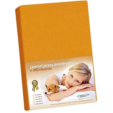 Bellatex Jersey s elastanem - 160 × 200 cm - oranžová (2349)