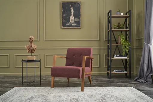 Křeslo ušák Kemer - Claret Red