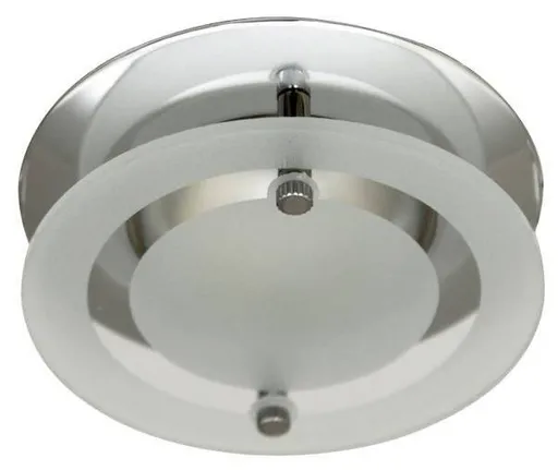 Pevné stropní svítidlo, chrom, se sklem OZS-07