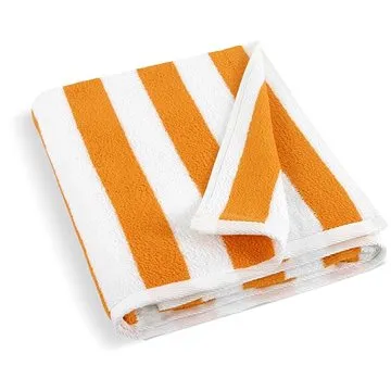 Bellatex Froté plážové osušky - 100 × 150 cm - bílooranžová (2897)