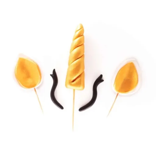 Sada cukrových dekorací Jednorožec -