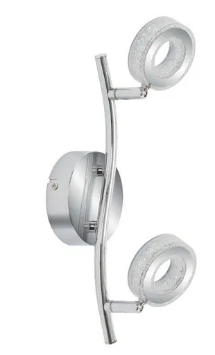 LED nástěnná lampa 2x5W VINOLA CHROM STRIP 3000K