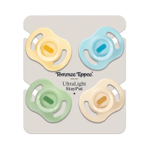 Tommee Tippee Silikonový Dudlík Ultralight Boy 0–⁠⁠⁠⁠⁠⁠6m 4 ks