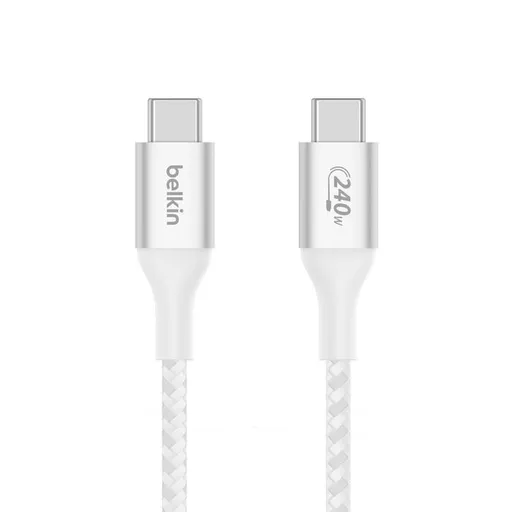 Belkin Boost charge USB-C kabel 240W, 1m, bílý