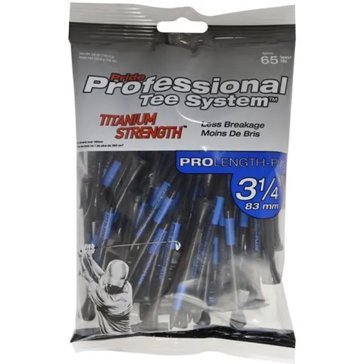 PRIDE SPORT "PTS" - TITANIUM 2-3/4" 65 ks Týčka, černá, velikost