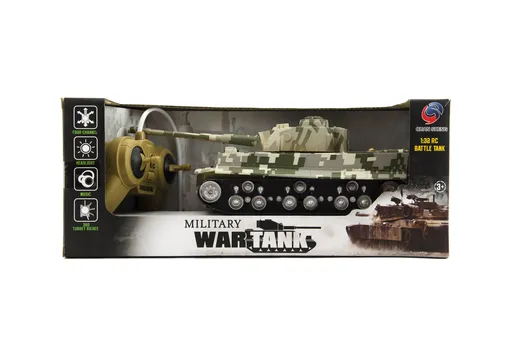 Tank RC TIGER I plast 25 cm se zvukem a světlem
