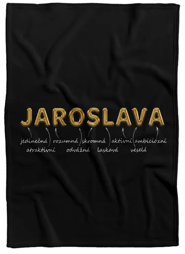 Deka Ženská jména – GOLD (Jméno: Jaroslava, Podšití beránkem: NE)