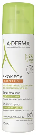 A-DERMA Sprej pro suchou a atopickou pokožku Exomega Control (Emollient Spray) 200 ml