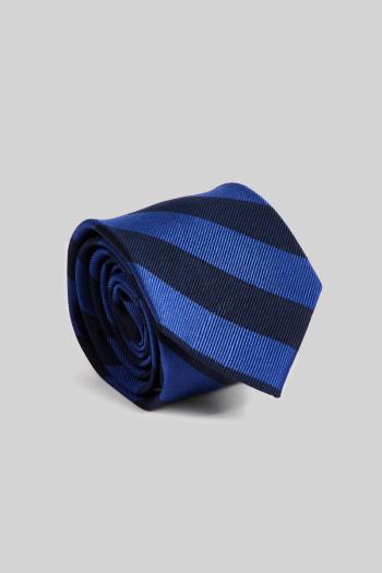 KRAVATA GANT STRIPED SILK TIE EVENING BLUE