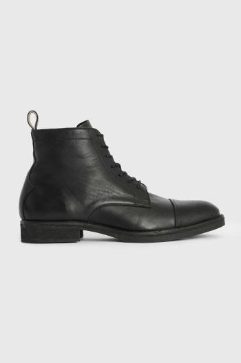 Kožené boty AllSaints Drago Boot pánské, černá barva, MF561Z