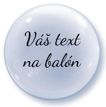 Svet balonku Balón s textem - Průhledný