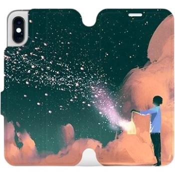 Flipové pouzdro na mobil Apple iPhone XS - VA14P Postava s lampou (5903226468997)