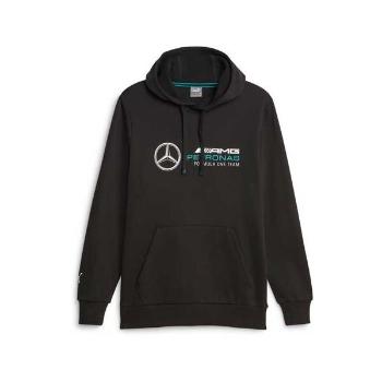 Puma MERCEDES-AMG PETRONAS F1 ESSENTIALS HOODIE Pánský svetr, černá, velikost