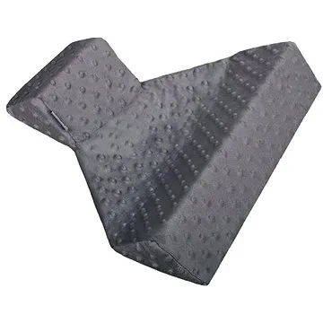 WOMAR trojhranná opěrka z minky šedá (5902745535562)