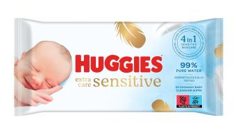 Huggies Extra Care Sensitive vlhčené ubrousky 56 ks