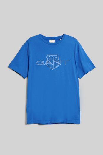 TRIČKO GANT LOGO SS T-SHIRT RICH BLUE