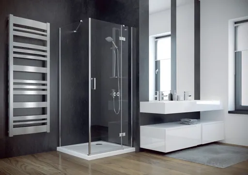 BESCO Čtvercový sprchový kout VIVA 195C Rozměr A 90, Směr zavírání  Levé (SX) BCVIV90CTVEL