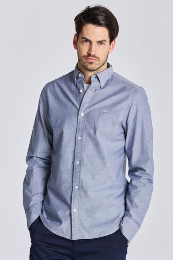 KOŠILE GANT D1. SLIM OXFORD STRETCH SHIRT PERSIAN BLUE