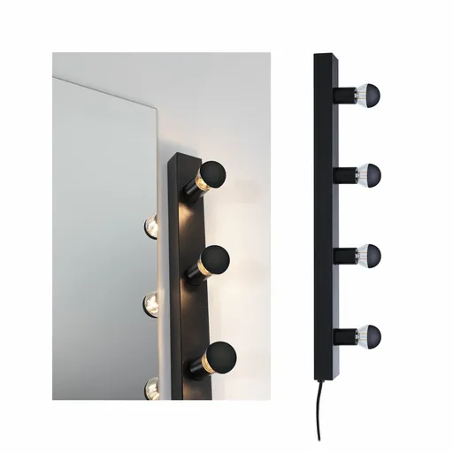 PAULMANN Svítidlo k zrcadlu Regula II E14 230V max. 4x40W černá