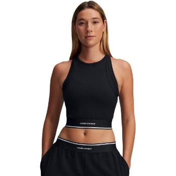 Under Armour MERIDIAN RIB BRANDED TANK Női sportos trikó, fekete, méret M