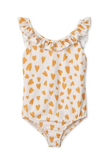 Jednodílné dětské plavky Liewood Kallie Printed Swimsuit žlutá barva