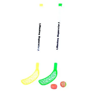 Hokejky florbalové s míčkem a pukem 80 cm (891203)