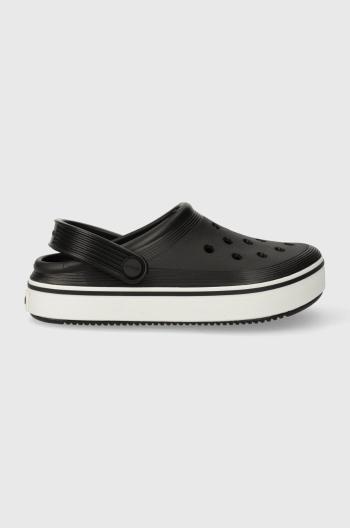 Dětské pantofle Crocs CROCBAND CLEAN CLOG černá barva