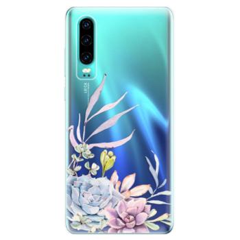 Odolné silikonové pouzdro iSaprio - Succulent 01 - Huawei P30