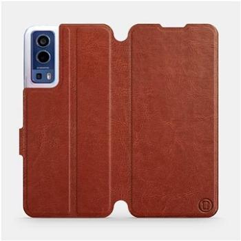 Mobiwear flip pouzdro pro Vivo Y52 5G / Y72 5G - Brown&Gray (5903516823918)