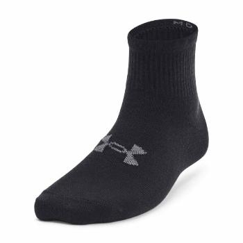 Under Armour ESSENTIAL 3PK Unisex ponožky, černá, velikost