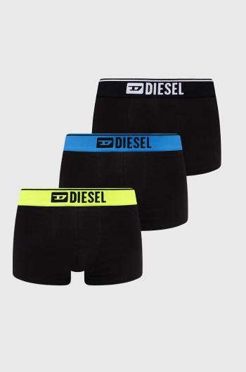 Boxerky Diesel UMBX-DAMIENTHREEPACK 3-pack pánské, černá barva, 00ST3V.0AMAI