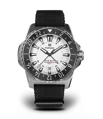 Formex Reef GMT Automatic Chronometer White Dial with Red GMT