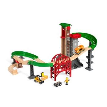 Brio World 33887 Sada Sklad se zvedacím a nakládacím zařízením  (7312350338874)