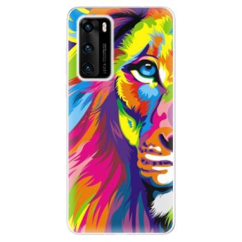 Odolné silikonové pouzdro iSaprio - Rainbow Lion - Huawei P40