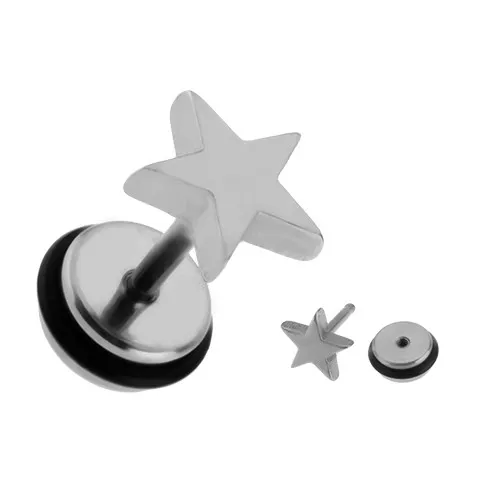 Falešný plug z oceli - pěticípá hvězda
