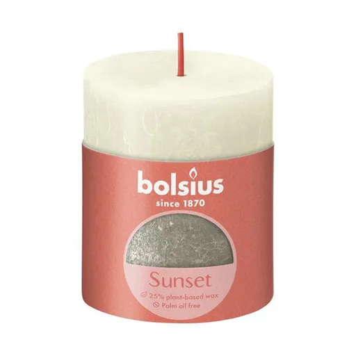 Rustikální svíčka 8cm BOLSIUS perleťová šampaň