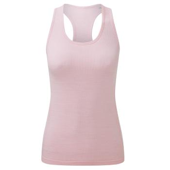 TriDri® Dámské bezešvé sportovní tílko 3D fit - Světle růžový melír | M