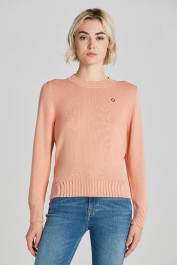 SVETR GANT ICON G COTTON C-NECK GUAVA ORANGE