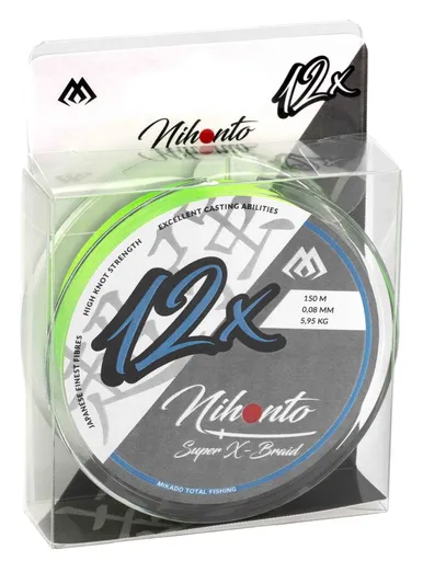 Mikado splétaná šňůra nihonto super x-braid fluo 150 m - 0,20 mm 18,5 kg