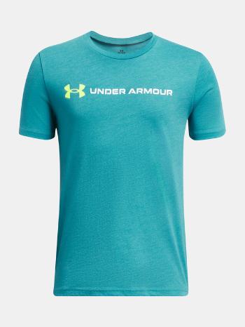 Under Armour UA B Logo Wordmarrk SS Triko dětské Modrá