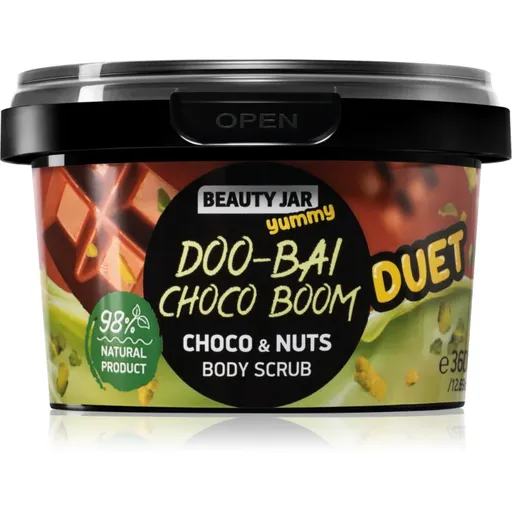 Beauty Jar Yummy Doo-Bai Choco Boom jemný tělový peeling 360 g