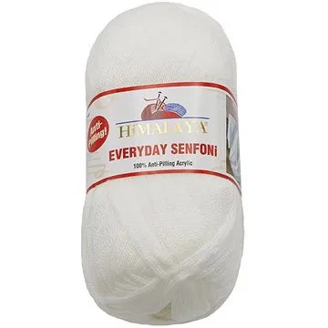 BELLATEX s.r.o. Příze Everyday Senfoni 100 g - 71000-01 bílá (9833)