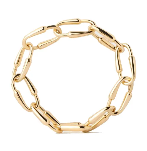 PDPAOLA Masivní pozlacený náramek Loop Essentials PU01-850-U