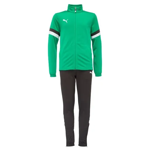 Puma TEAMRISE TRACKSUIT JR Dětská tepláková souprava, zelená, velikost
