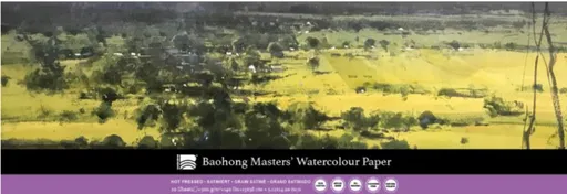 Akvarelový blok Baohong Masters 13x38cm hot pressed 300g