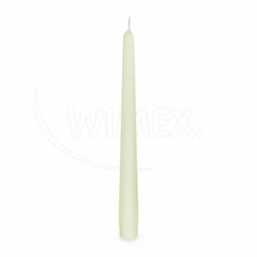 WIMEX s.r.o. Svíčka kónická béžová Ø23 x 245 mm [10 ks]