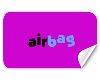 Samolepky obdelník Airbag