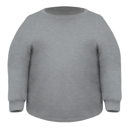 Miners Mate supersize Nadměrná mikina bez kapuce Unisex - Šedý melír | 10XL