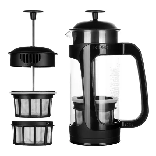 French press kávovar PRESS P3 530 ml, černá, sklo / plast, Espro