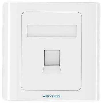 Vention 1 Port Keystone RJ-45 Jack Wall Plate White 86 Type (IFAW0)
